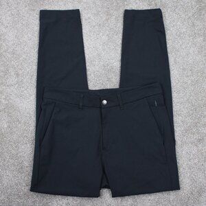 Lululemon Commission Pants Men 32 Gray Slim Fit Warpstreme Athleisure 30" inseam